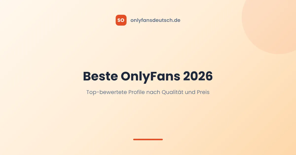 Beste deutsche OnlyFans